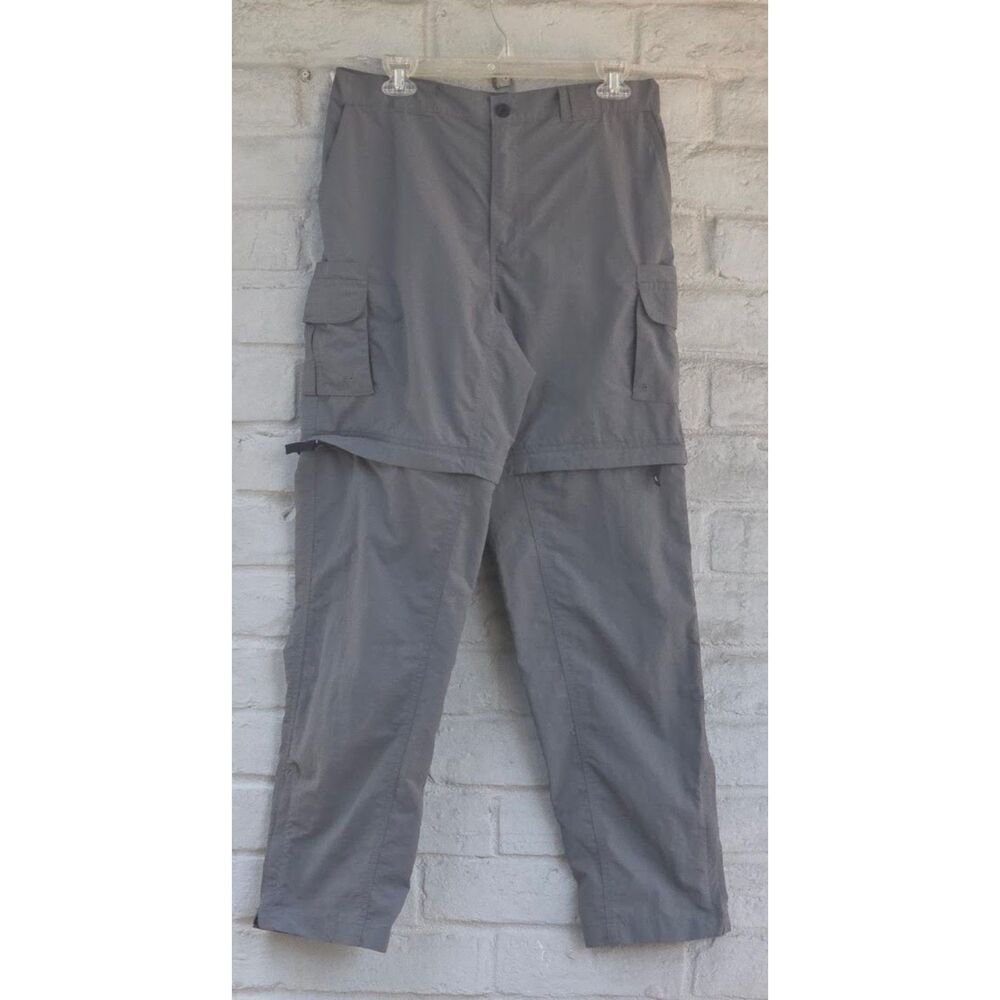 Magellan Outdoors Fish Gear Convertible Cargo Pants To Shorts Gray Men’s Size M
